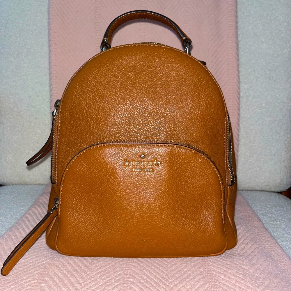Kate Spade Brown Leather Backpack